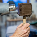 Patricia Shone in her studio 2018